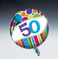 Parti Yıldızı - 50 Yaş Folyo Balon 