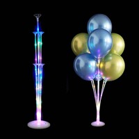 Led Işıklı Balon Standı 7 li - Thumbnail