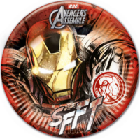 Parti Yıldızı - Avengers Ironman Karton Tabak 8 Adet