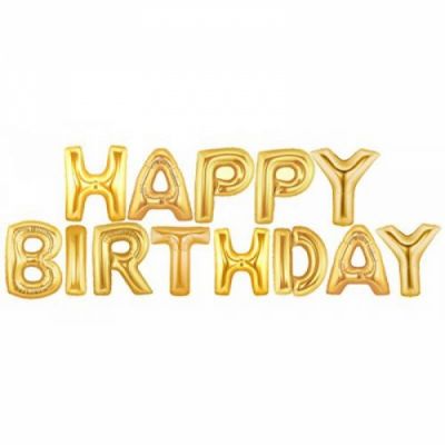 Balon Seti Gold Happy Birthday	