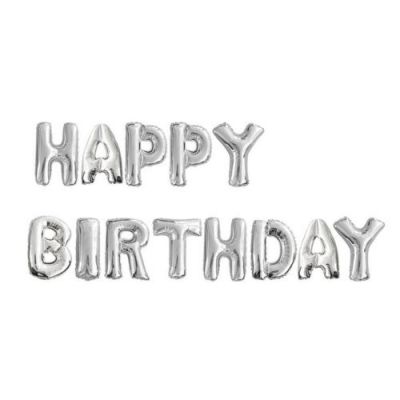 Balon Seti Gümüş Happy Birthday	