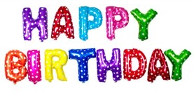 Balon Seti Renkli Happy Birthday 