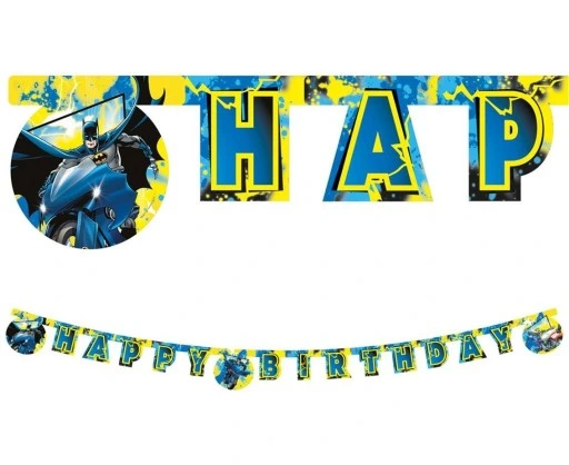 Batman Happy Birthday Harf Afiş