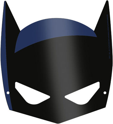 Batman Karton Maske 8 Adet