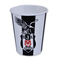 Parti Yıldızı - Beşiktaş Karton Bardak 8 Adet
