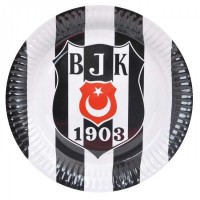 Parti Yıldızı - Beşiktaş Tabak 8 Adet