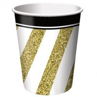 Parti Yıldızı - Black & Gold 8 li Bardak