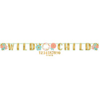 AMSCAN - Boho Partisi Wild Child Harf Afiş 320 x 25.4 cm