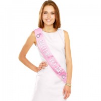 Parti Yıldızı - Bride To Be Beyaz Altın Saten Vücut Bandı