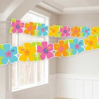 AMSCAN - Çiçekler Dekor Garland 240 cm