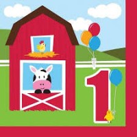 Parti Yıldızı - Çiftlik Evi 1 Yaş 16 lı Peçete