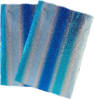 Parti Yıldızı - Deri Görünümlü Masa Örtüsü Gradient Mavi 120x180
