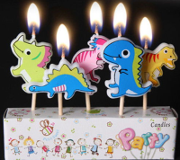 Parti Yıldızı - Figürlü Mum - Dinozor 5 Adet