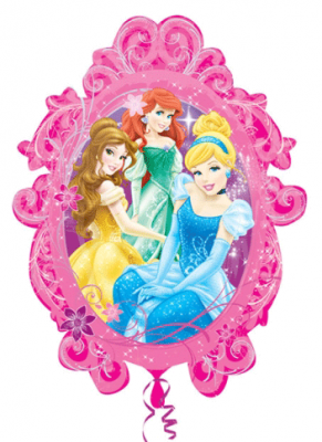 SShape Disney Prensesleri Çerçeve Folyo Balon 36