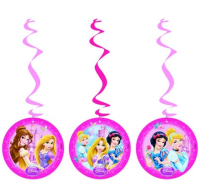 Parti Yıldızı - Disney Prensesleri İpli Süs 3 Adet