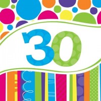 Parti Yıldızı - Doğum Günü Pastası 30 Yaş Peçete