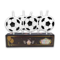 Parti Yıldızı - Figürlü Mum - Futbol Topu 5 Adet