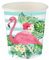 Parti Yıldızı - Flamingo 8 li Karton Bardak