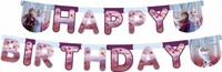 Parti Yıldızı - Frozen Happy Birthday Harf Afiş
