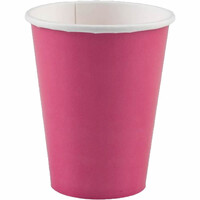 AMSCAN - Fuşya Renk Bardak 8 Adet (266 ML)