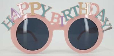 Gözlük - Makaron Happy Birthday