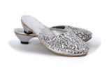 Parti Yıldızı - Gümüş Pullu Topuklu Ayakkabı ( M )