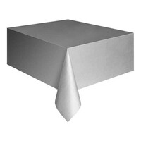 AMSCAN - Gümüş Renk Masa Örtüsü 135x270 cm