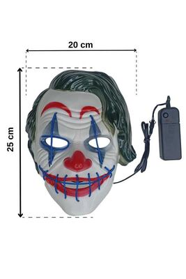 Halloween Aksesuar Maske Işıklı Joker