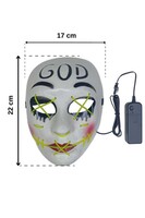 Halloween Aksesuar Maske Işıklı God Cadı - Thumbnail