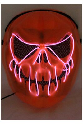 Halloween Aksesuar Balkabağı Işıklı Maske