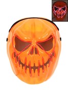 Halloween Aksesuar Balkabağı Işıklı Maske - Thumbnail