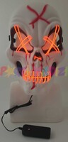 AMSCAN - Halloween Aksesuar Maske Kurukafa Turuncu Işıklı