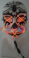 AMSCAN - Halloween Aksesuar Maske Örümcek Dekorlu Turuncu Işıklı