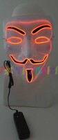 AMSCAN - Halloween Aksesuar Maske Vendetta Turuncu Işıklı 