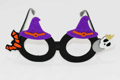 Halloween Cadı Şapkalı Gözlük