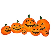 Halloween Dekor Süs Kabak Ailesi Şişme Balon 2.3M - Thumbnail