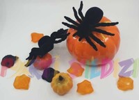Parti Yıldızı - Halloween Dekor Süs Kadife 2 li Örümcek