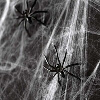 Halloween Dekor Süs Plastik Örümcek 4,5cm 6 Adet - Thumbnail