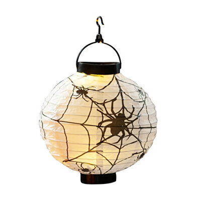 Halloween Işıklı Dekor Fener - Örümcek