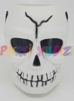 Parti Yıldızı - Halloween Işıklı Kurukafa Kova 18 cm
