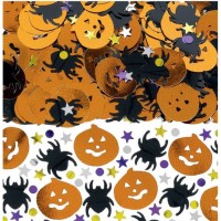 Parti Yıldızı - Halloween Masa Üzeri Örümcek Balkabağı Konfeti