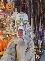Parti Yıldızı - Halloween Dekor Süs Hareketli Yarım Boy Zombi Sese ve Harekete Duyarlı