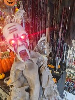 Halloween Dekor Süs Hareketli Yarım Boy Zombi Sese ve Harekete Duyarlı - Thumbnail