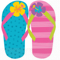 AMSCAN - Hawaii Partisi FlipFlop Peçete 33x33cm