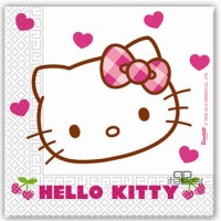 Parti Yıldızı - Hello Kitty Kalpler Peçete