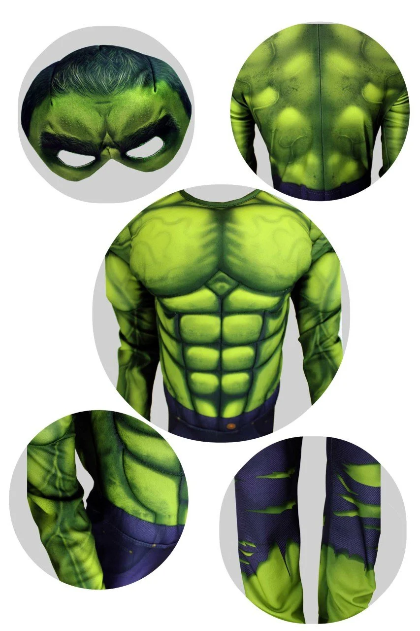 Hulk Ultra Lüx Kostüm 5-6 Yaş - Thumbnail