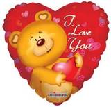 Parti Yıldızı - I Love You Kalp Jumbo Folyo Balon