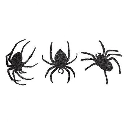 Işıltılı Dekor Örümcekler - 9 Adet
