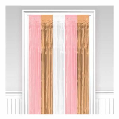 Kapı Perdesi Rose Gold Blush Rengi 90x243cm