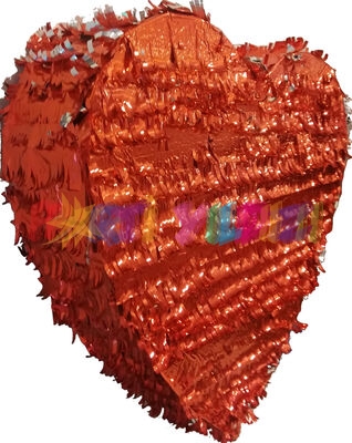 Kırmızı Kalp Şekilli Pinyata 